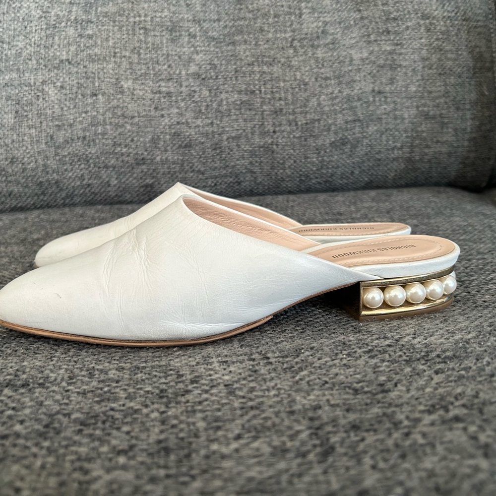 Nicholas Kirkwood leather mules